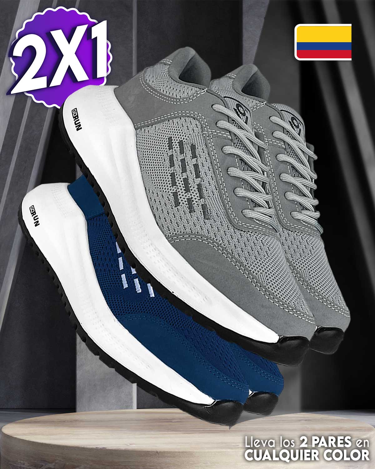 GoRun!® 2X1 2026 - Zapatillas ultra confortables Lleva 1 Par y de regalo llevas 1 Par adicional ¡GRATIS!